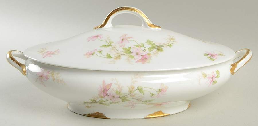 CHF447 Oval Covered Vegetable by Charles Field Haviland-1