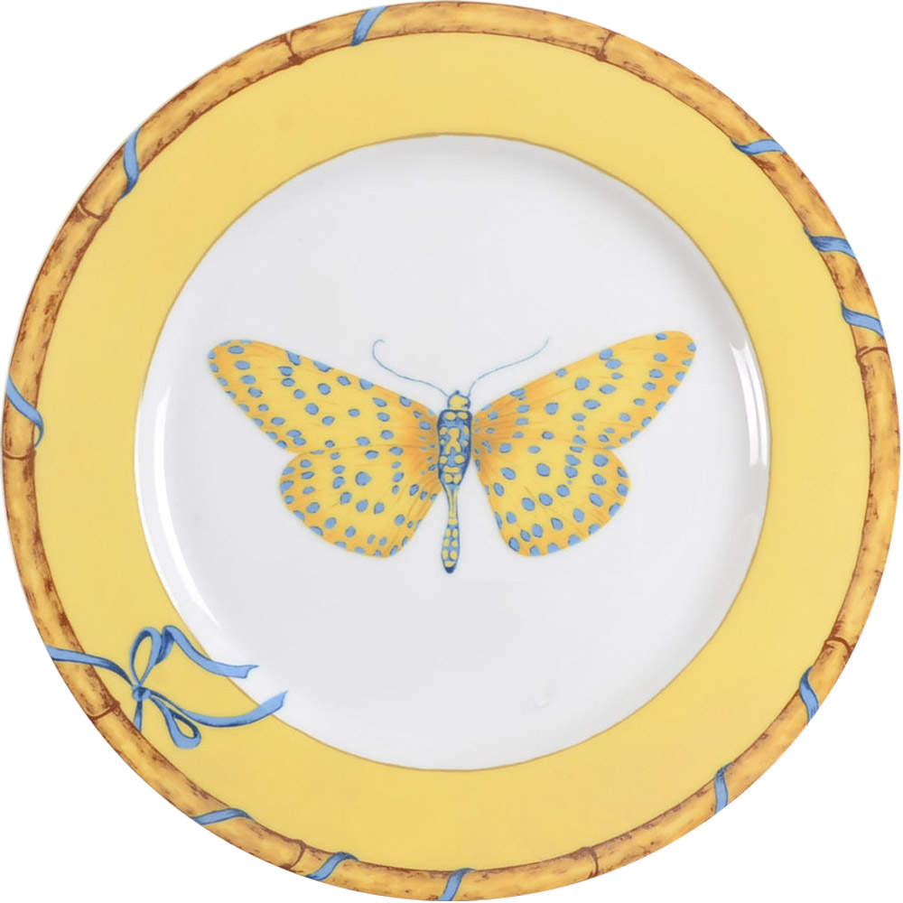 Butterfly Bamboo Salad/Dessert Plate by Lynn Chase-1