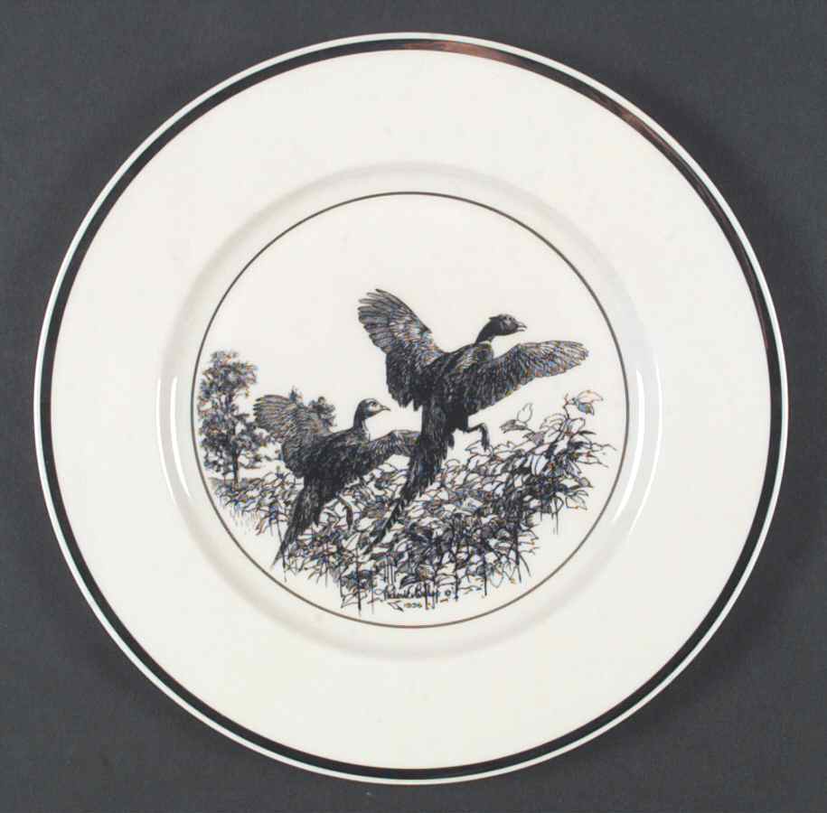 Wild Game Birds Dinner Plate by Castleton (USA)-1
