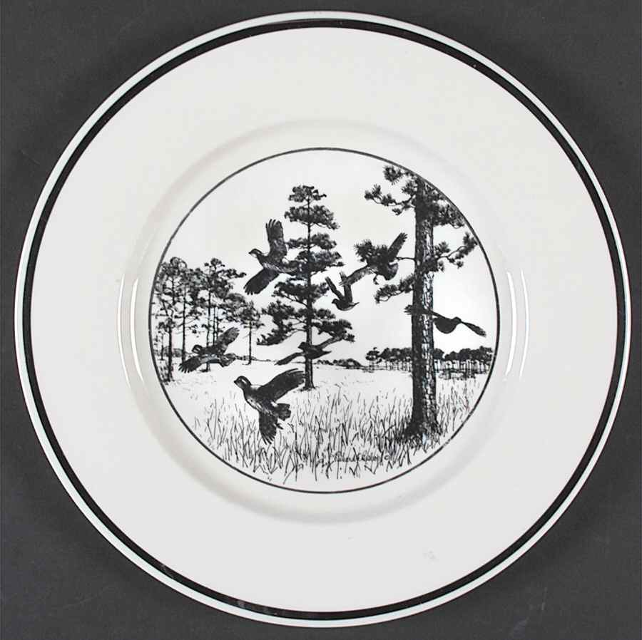 Wild Game Birds Dinner Plate by Castleton (USA)-1