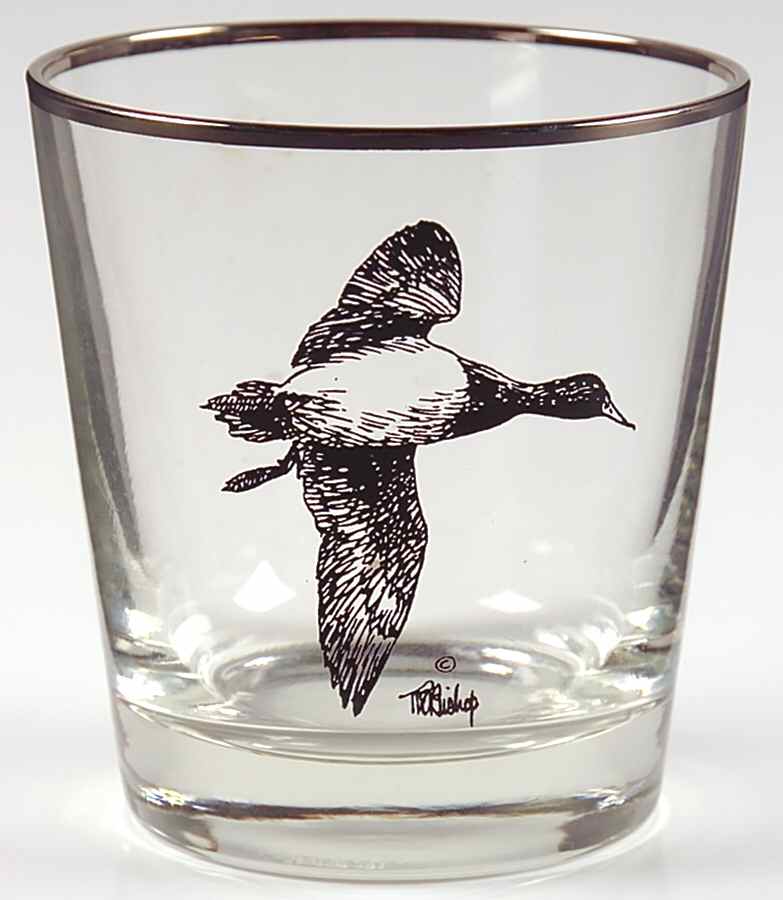 Wild Game Birds Glassware Old Fashioned by Castleton (USA)-1