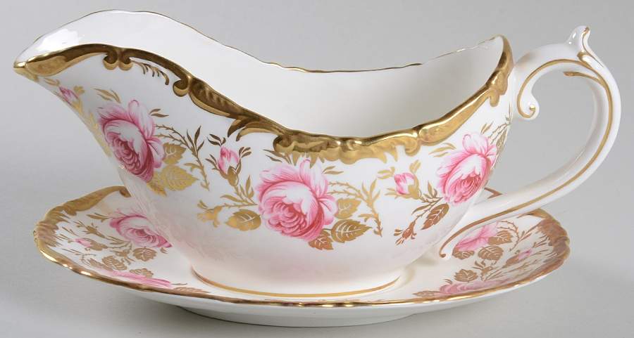 10218 Gravy Boat & Underplate by Coalport-1