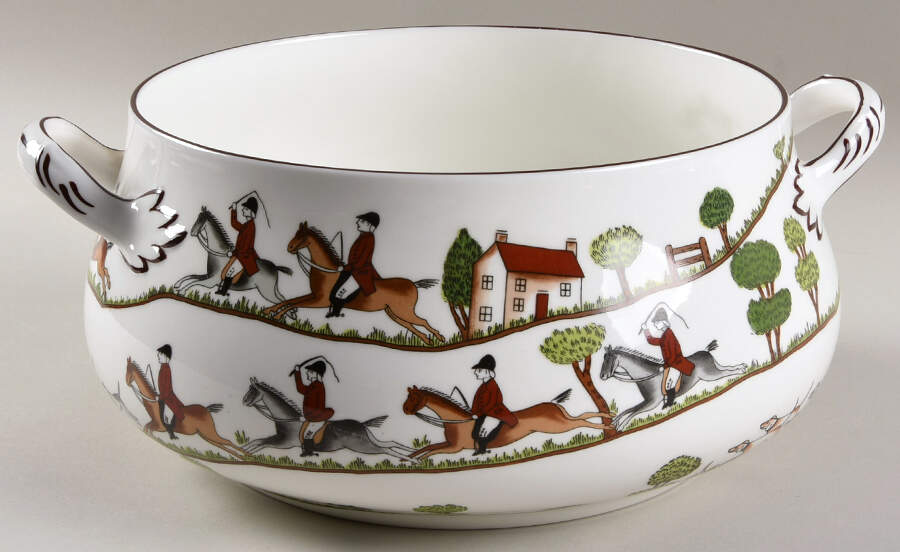 Hunting Scene Tureen No Lid by Coalport-1