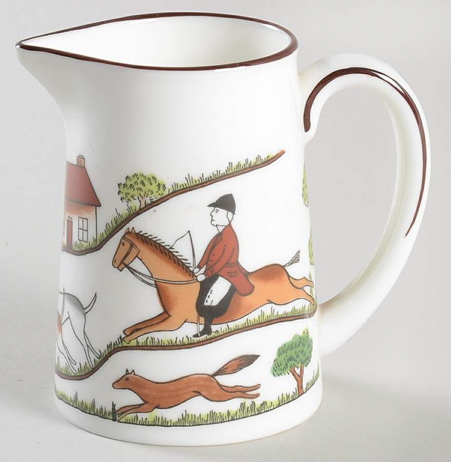 Hunting Scene Mini Creamer by Coalport-1