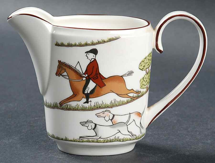 Hunting Scene Mini Creamer by Coalport-1