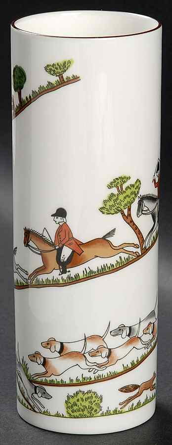 Hunting Scene 7" Vase by Coalport-1