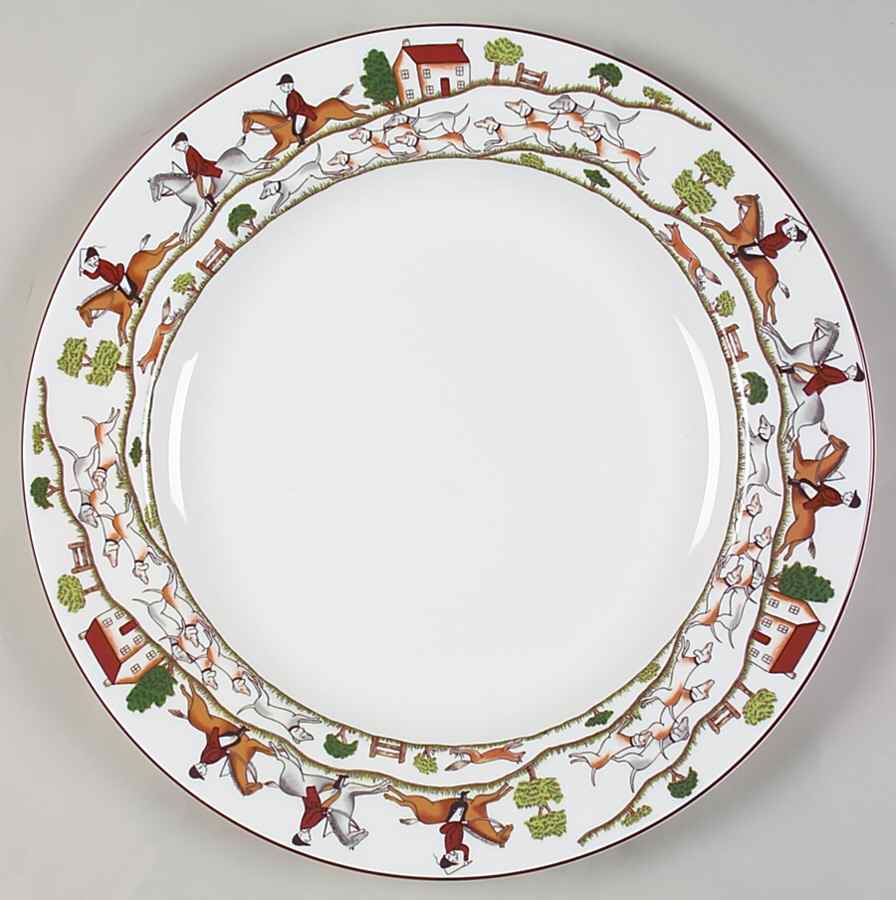 Hunting Scene 13" Chop Plate (Round Platter) by Coalport-1