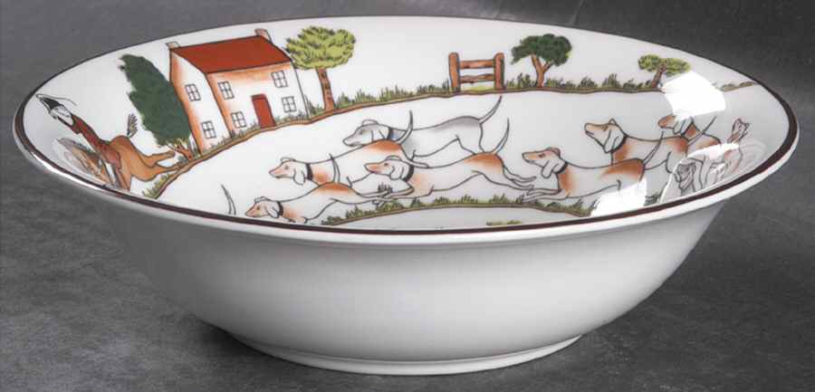 Hunting Scene Coupe Cereal Bowl by Coalport-1