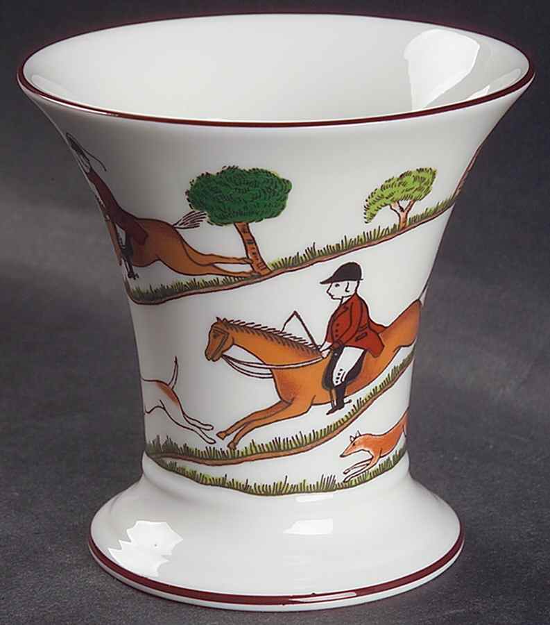 Hunting Scene Posey Pot by Coalport-1