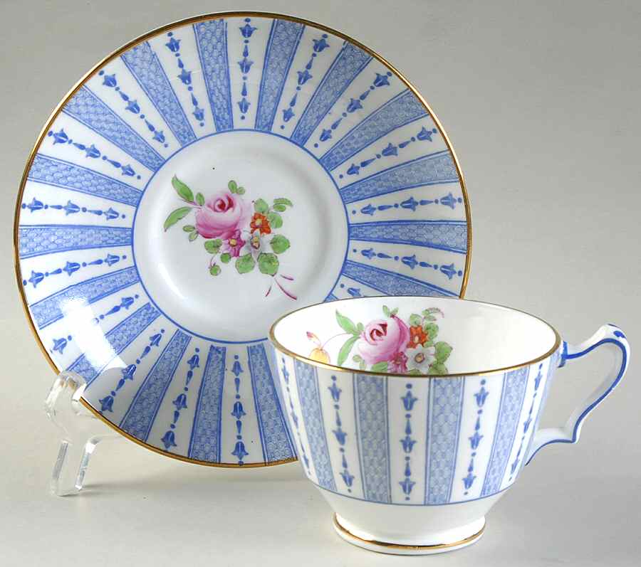 F9213 Footed Cup & Saucer Set by Crown Staffordshire-1