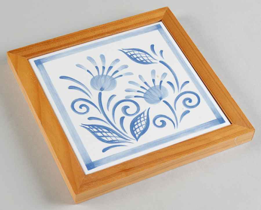 Oceanview (Corelle) Wood Frame Trivet by Corning Corelle-1
