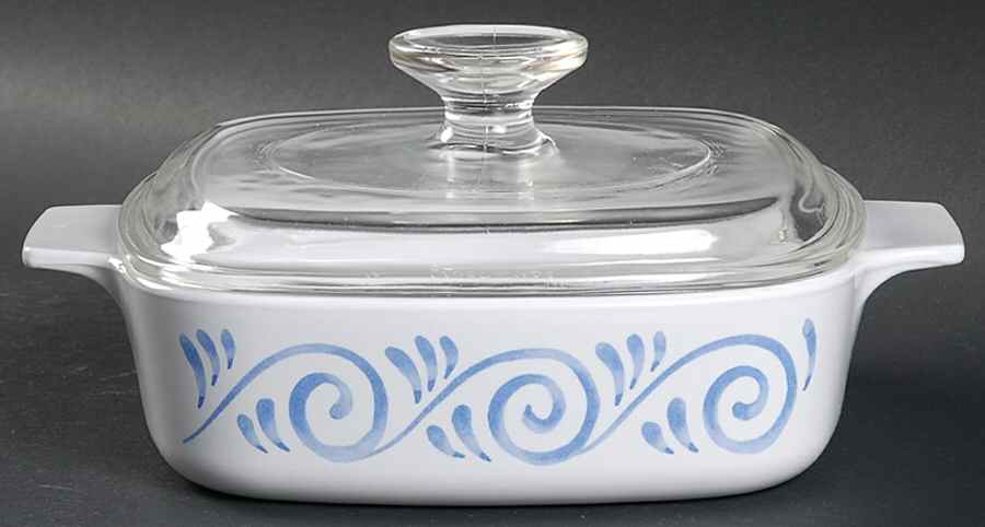 Oceanview (Corelle) 1 Qt Square Casserole w/Glass or Plastic Lid by Corning Corelle-1