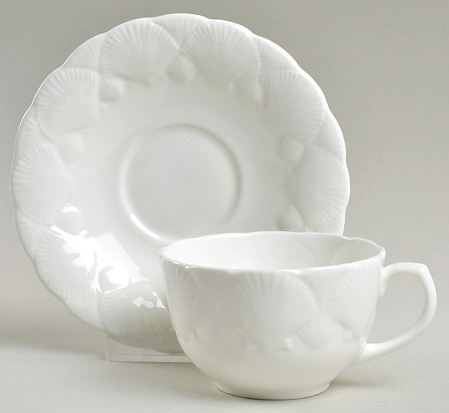 Oceanside Flat Cup & Saucer Set by Coalport-1