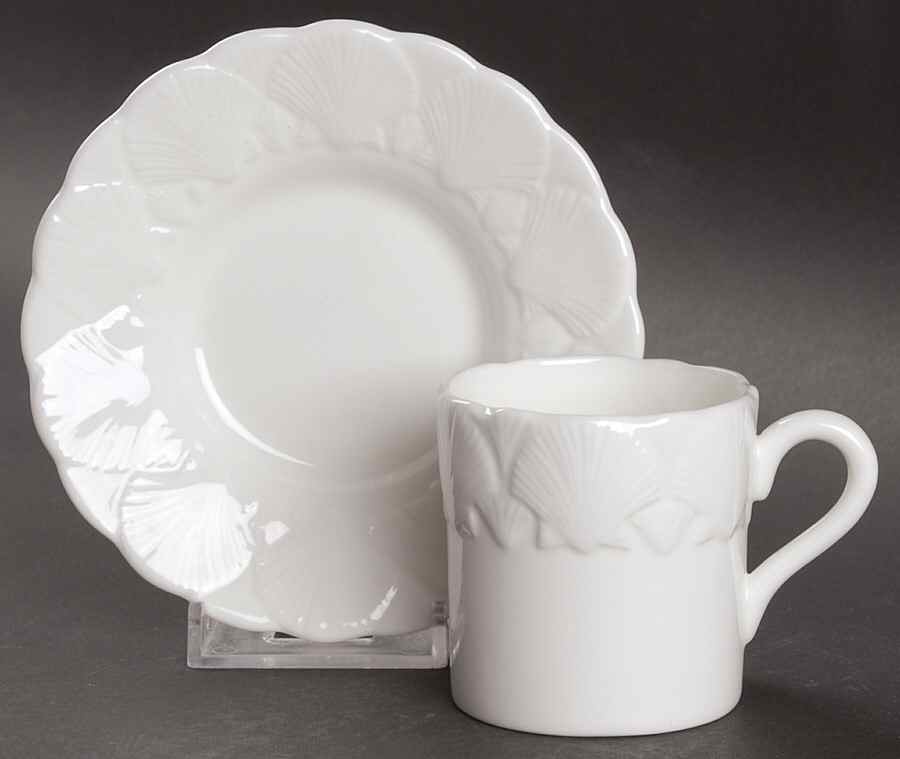 Oceanside Flat Demitasse Cup & Saucer Set by Coalport-1