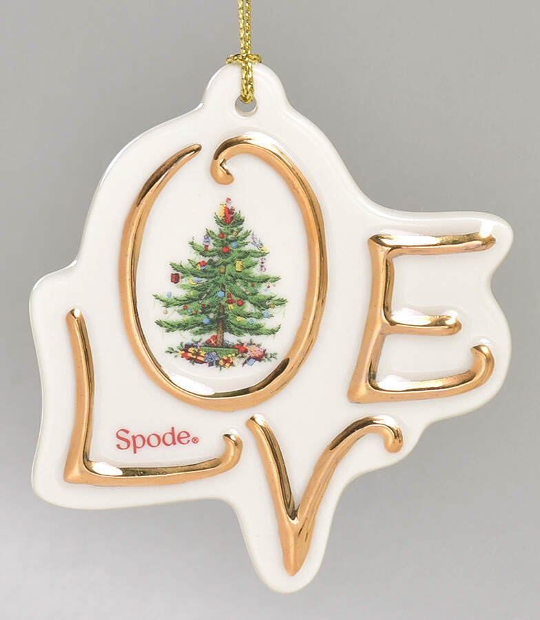 Christmas Tree Ornaments Love Disk - Boxed by Spode-1