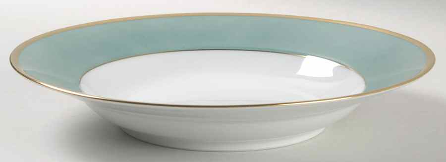 Arc En Ciel Mint Green (Airain) Large Rim Soup Bowl by Charles Field Haviland-1