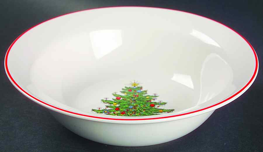 American Christmas Tree Rim Cereal Bowl by Cuthbertson-1
