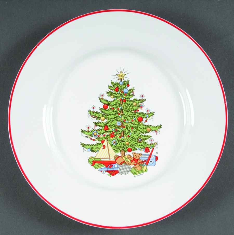 American Christmas Tree Salad Plate by Cuthbertson-1