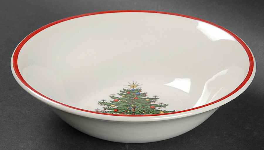 American Christmas Tree Coupe Cereal Bowl by Cuthbertson-1