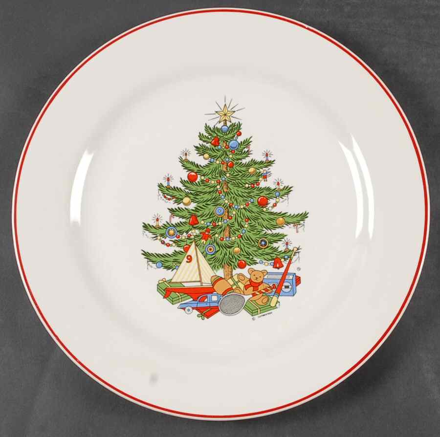 American Christmas Tree 12" Chop Plate (Round Platter) by Cuthbertson-1