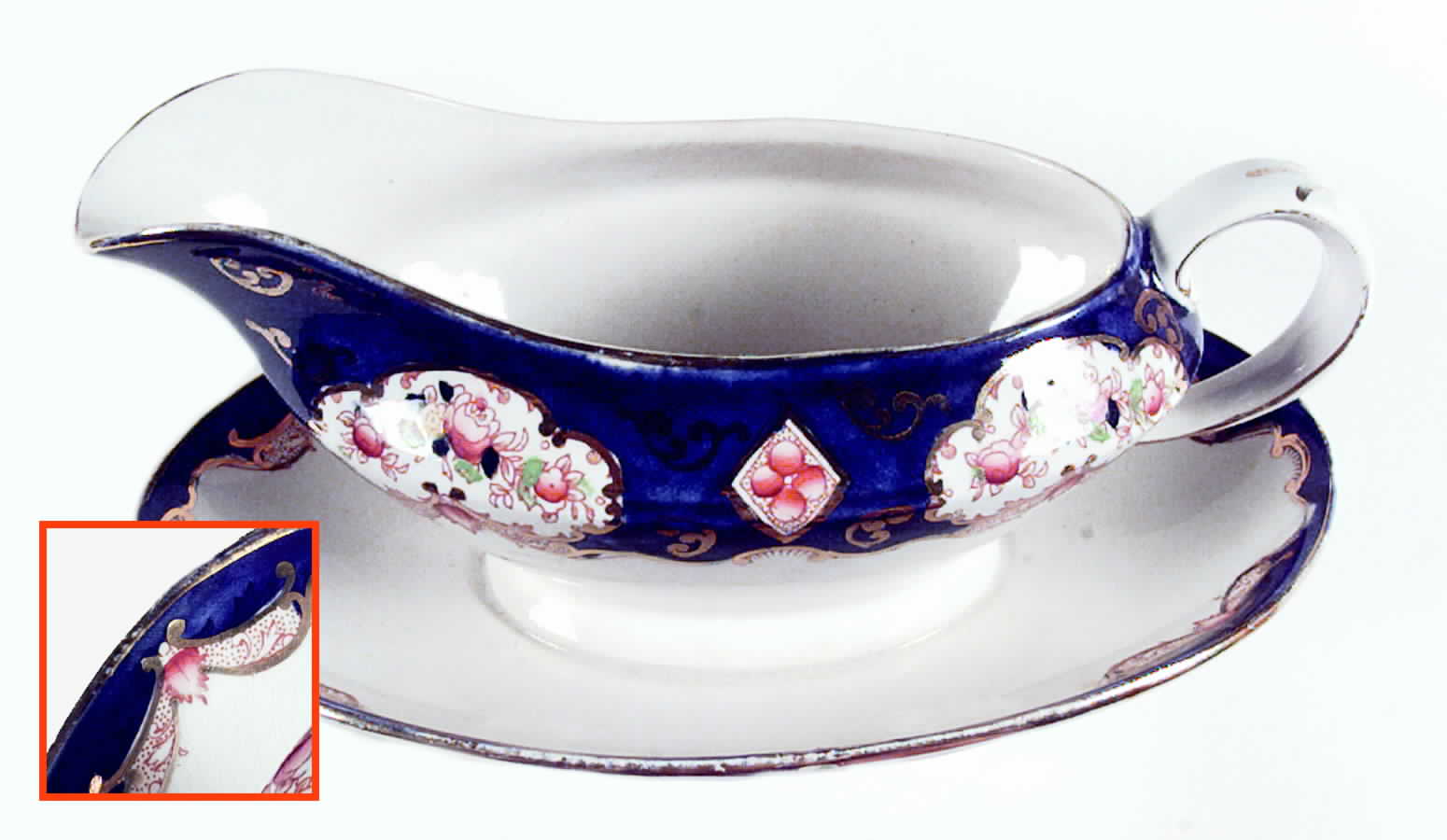 Ontario Gravy Boat with Attached Underplate by Coronation - T W Barlow-1