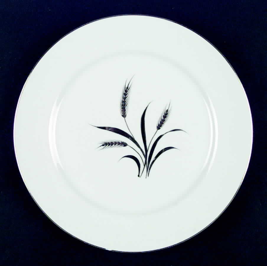 Silver Wheat (Rim Shape) Dinner Plate by Crest Wood-1