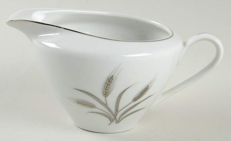 Silver Wheat (Rim Shape) Creamer by Crest Wood-1