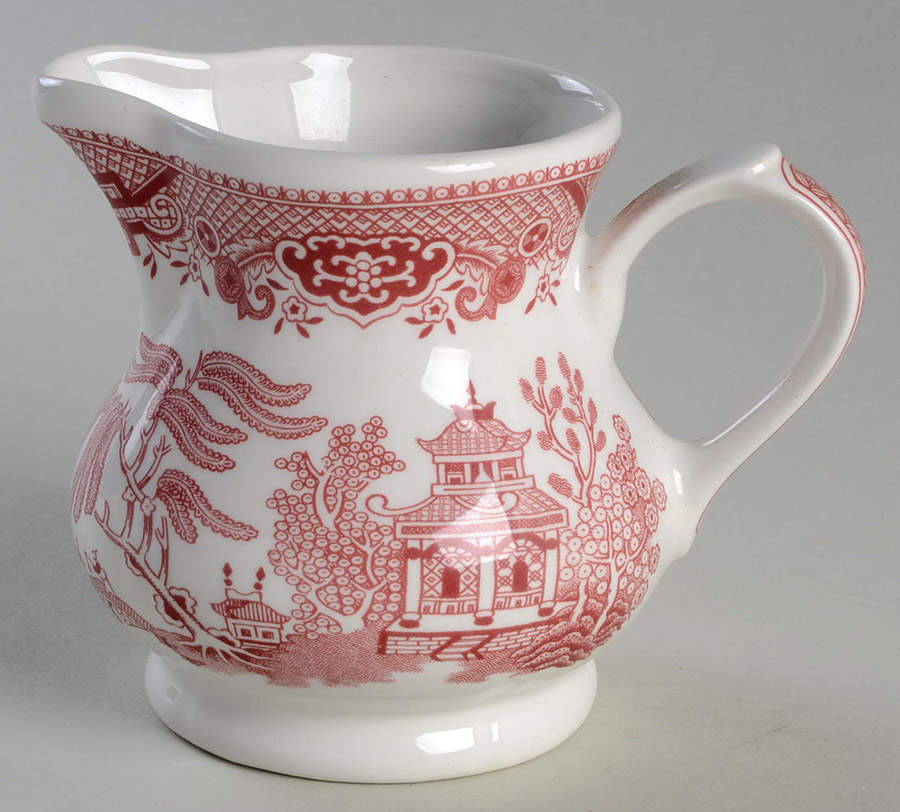 Willow Rosa Pink (England) Creamer by Churchill-1