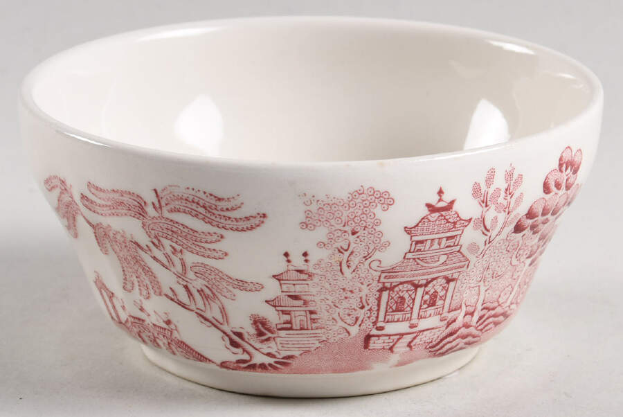 Willow Rosa Pink (England) Open Sugar Bowl by Churchill-1