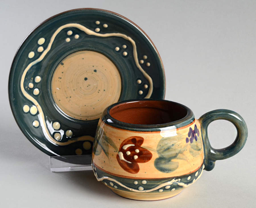 Avignon Flat Demitasse Cup & Saucer Set by Cardinal Inc-1