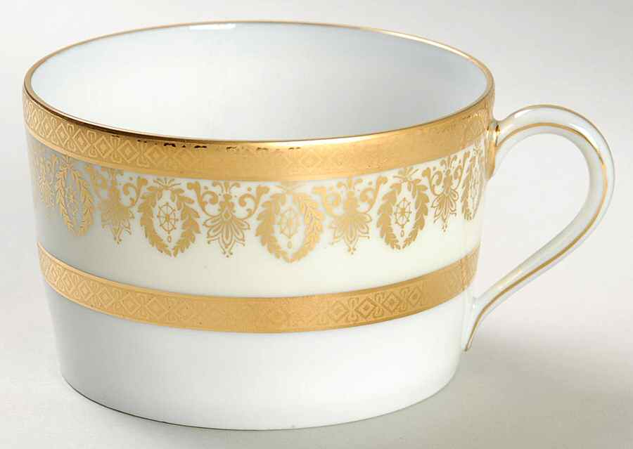 Arizona (Cream Rim) Flat Cup by Charles Field Haviland-1