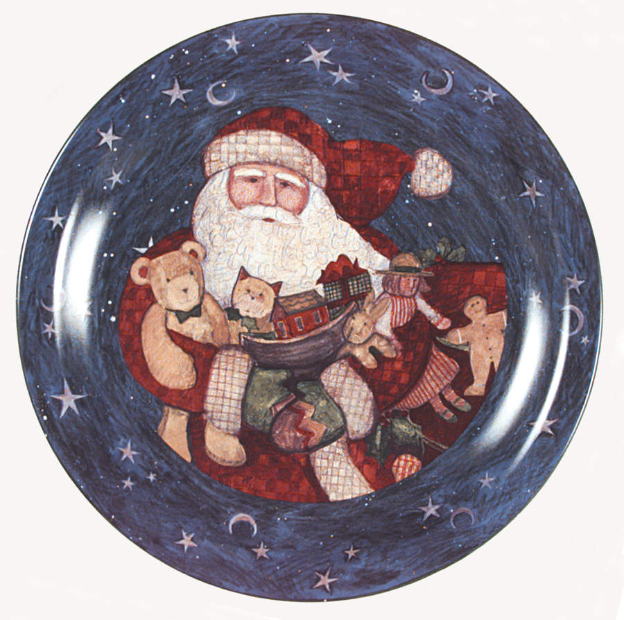 Father Christmas Dinner Plate by Certified International-1