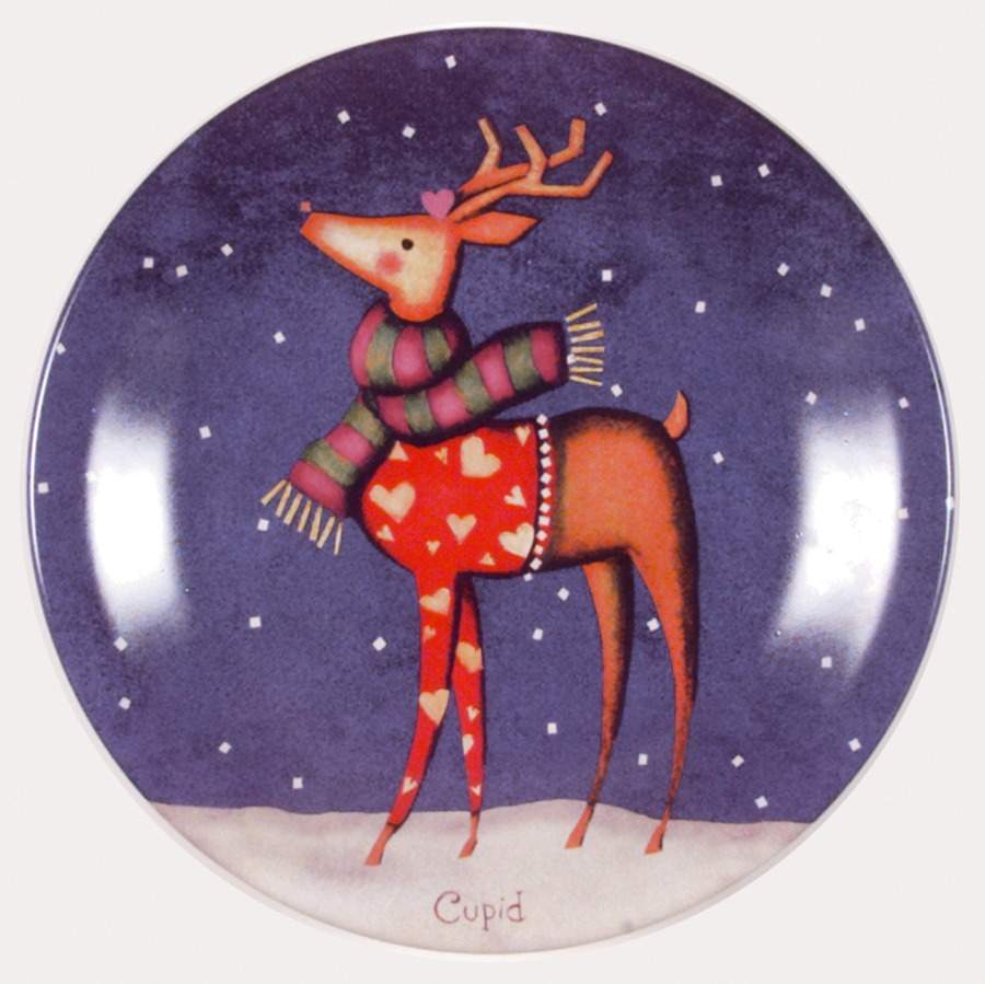 Reindeer Dessert/Pie Plate by Certified International-1