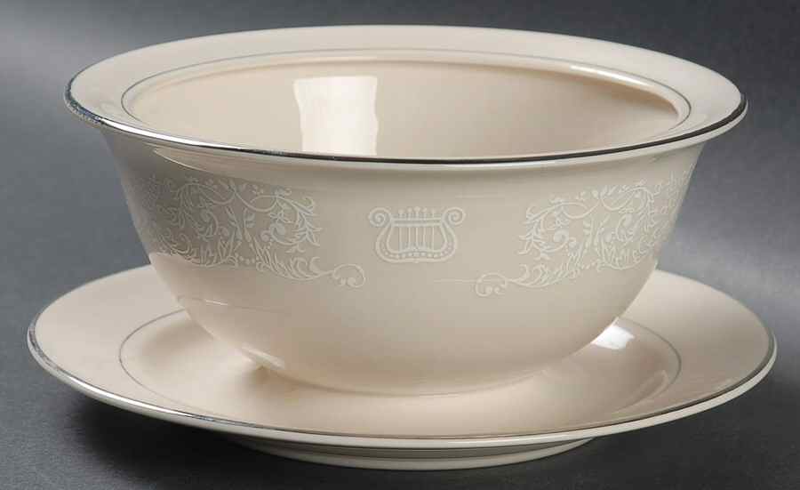 Lyric Gravy Boat w/Attached Underplate No Lid by Carillon-1