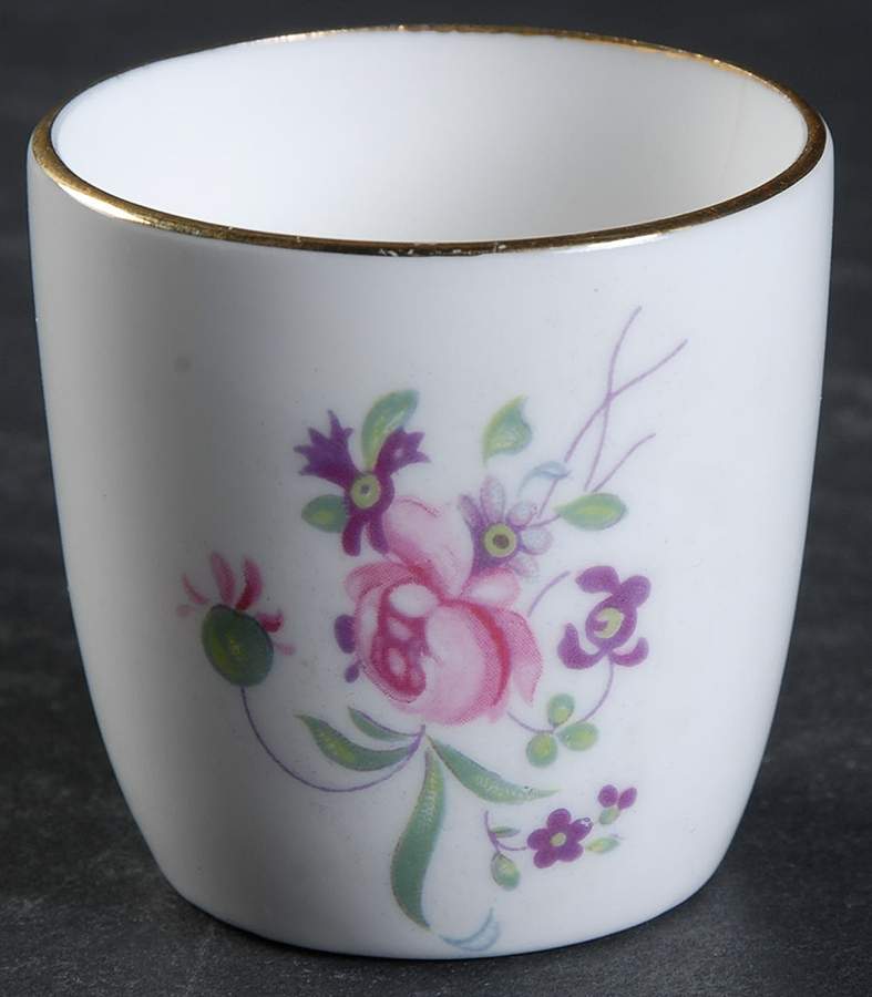 English Rosebud (Smooth Edge) Single Egg Cup by Crown Staffordshire-1
