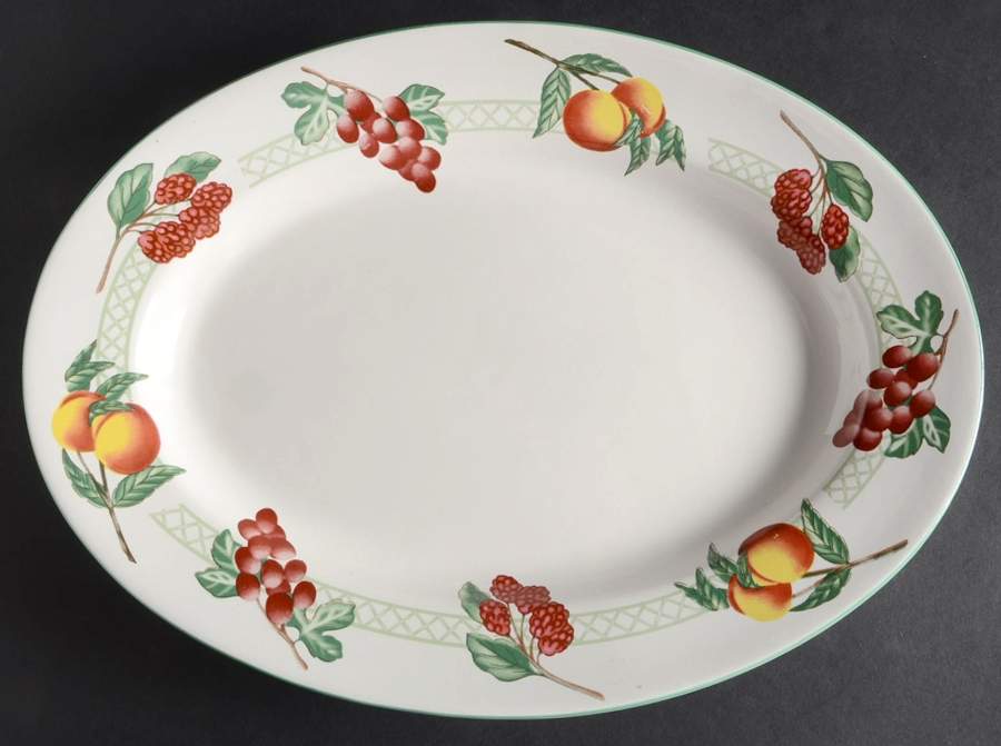 Garden Trellis 11" Oval Serving Platter by Citation-1