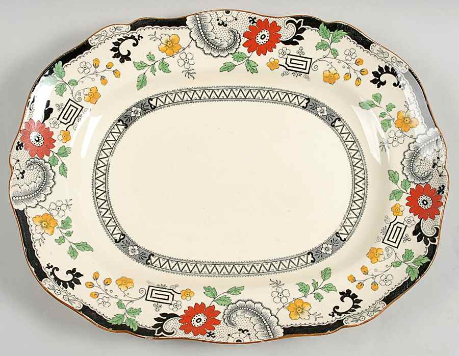 Canton 15" Oval Serving Platter by Coalport-1