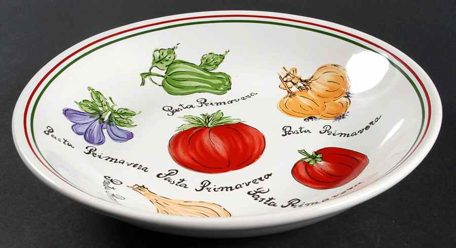 Pasta Primavera 9" Individual Pasta Bowl by Certified International-1