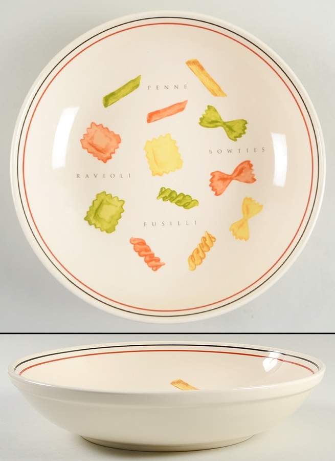Pasta Pasta 12" Pasta Serving Bowl by Certified International-1