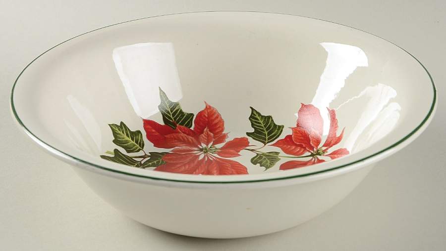 Poinsettia 9" Round Vegetable Bowl by Cuthbertson-1
