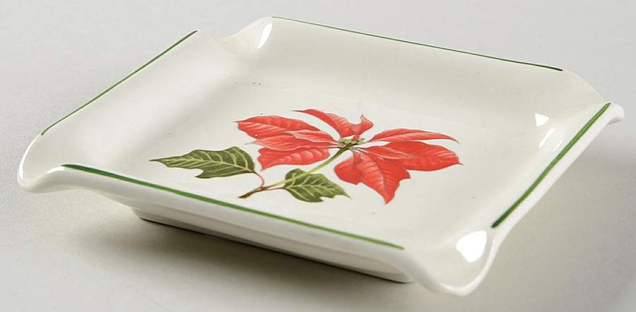 Poinsettia 4" Ashtray by Cuthbertson-1