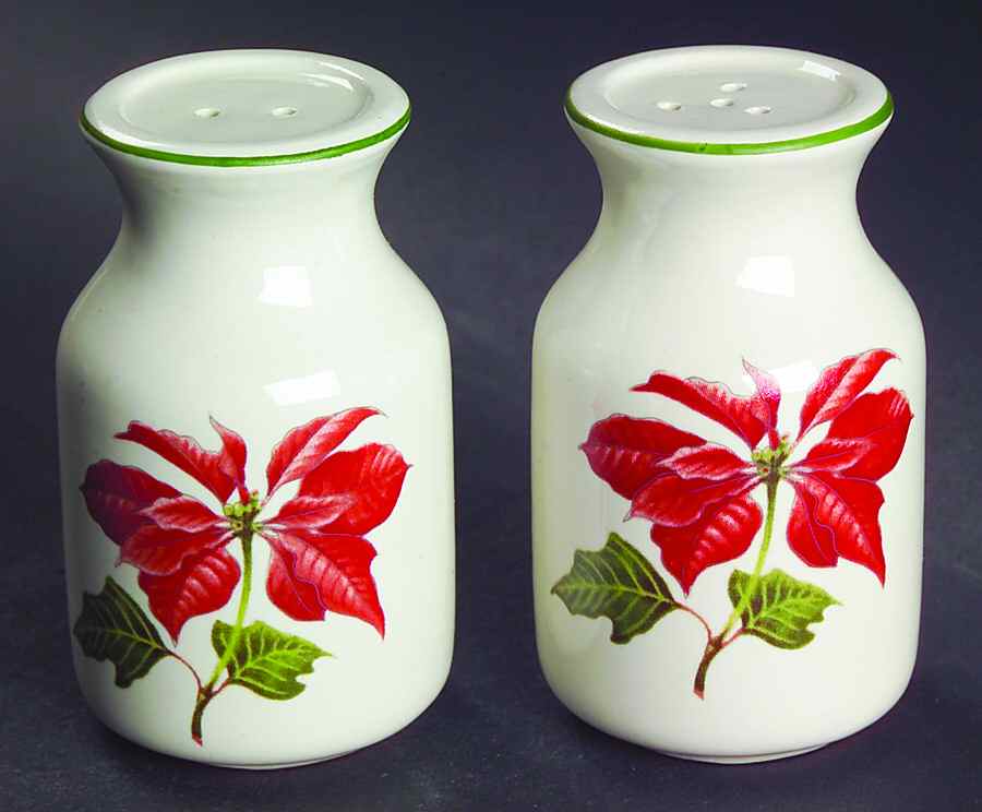 Poinsettia Salt & Pepper Set by Cuthbertson-1