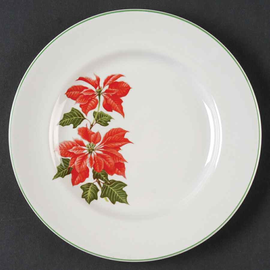 Poinsettia Bread & Butter Plate by Cuthbertson-1