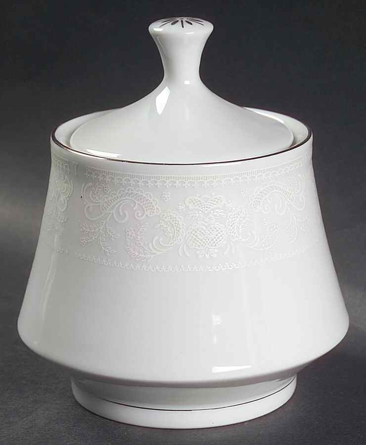Crochet Sugar Bowl & Lid by Crown Ming-1