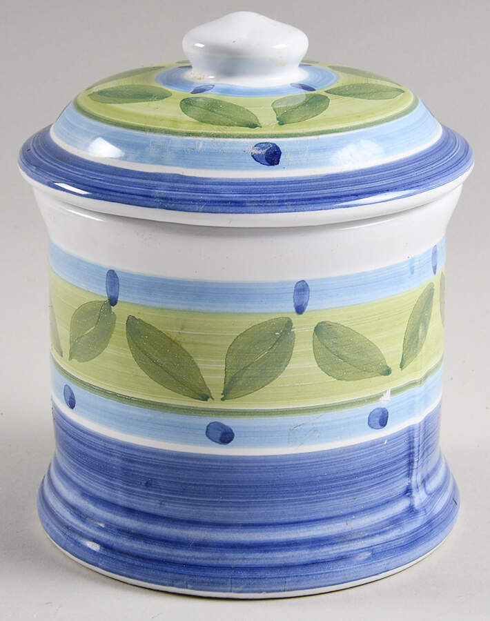 Blue Moon Small Canister & Lid by Caleca-1