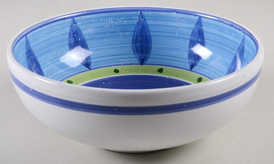 Blue Moon 10" Round Vegetable Bowl by Caleca-1