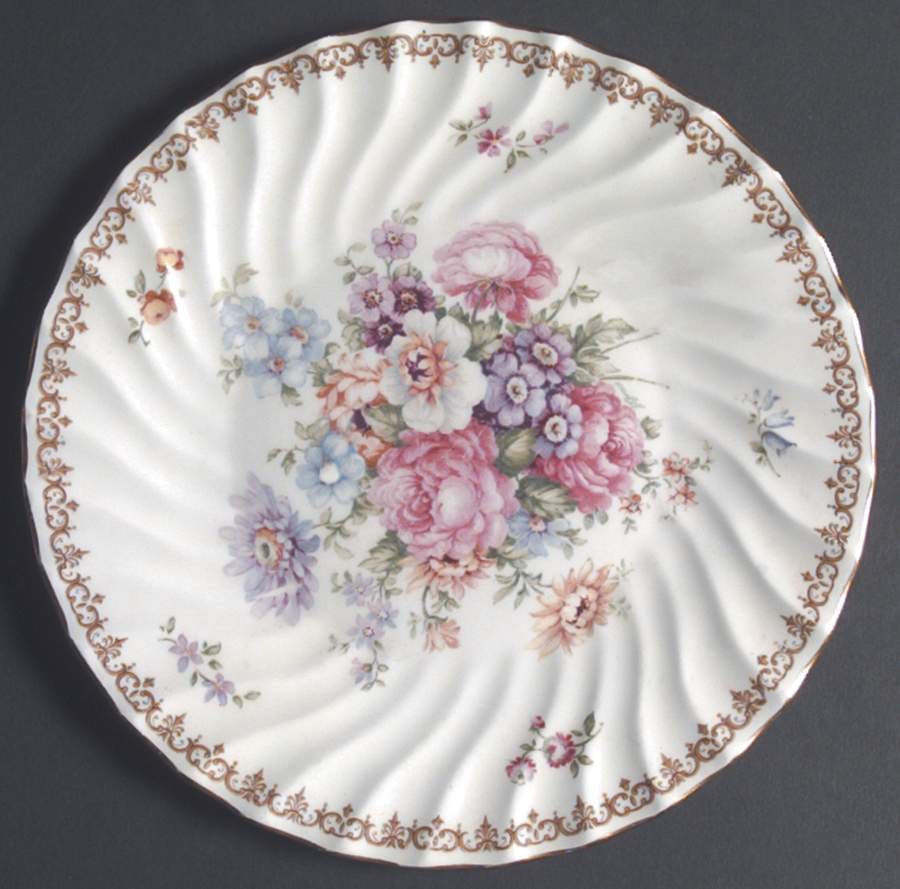England's Bouquet Dinner Plate by Crown Staffordshire-1
