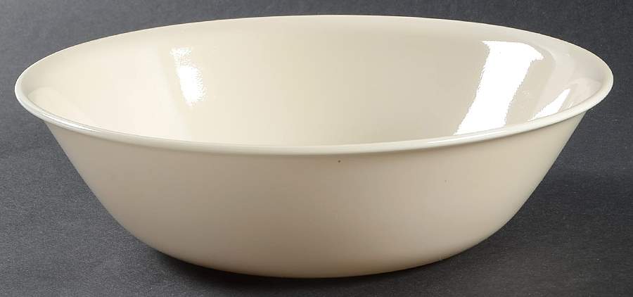 Beige (Rim) 8" Round Vegetable Bowl by Corning Corelle-1