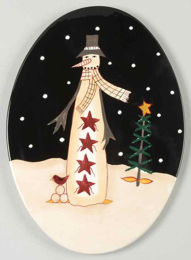 Midnight Snowman Trivet by Certified International-1