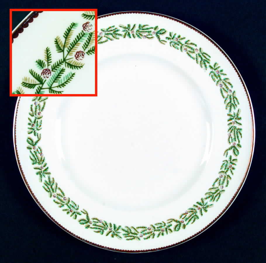 Evergreen Dinner Plate by Crown Staffordshire-1